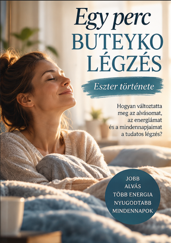 Egy perc Buteyko légzés – Eszter története könyvborító